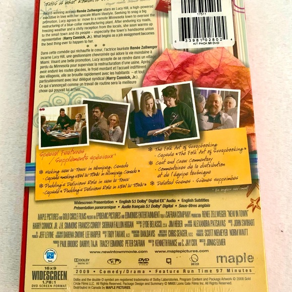 New Factory Sealed DVD “New In Town” Romantic Comedy Widescreen Video - Picture 3 of 5